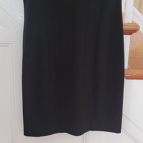 CALVIN KLEIN Black Midi Dress Size 12 - Picture 6 of 6
